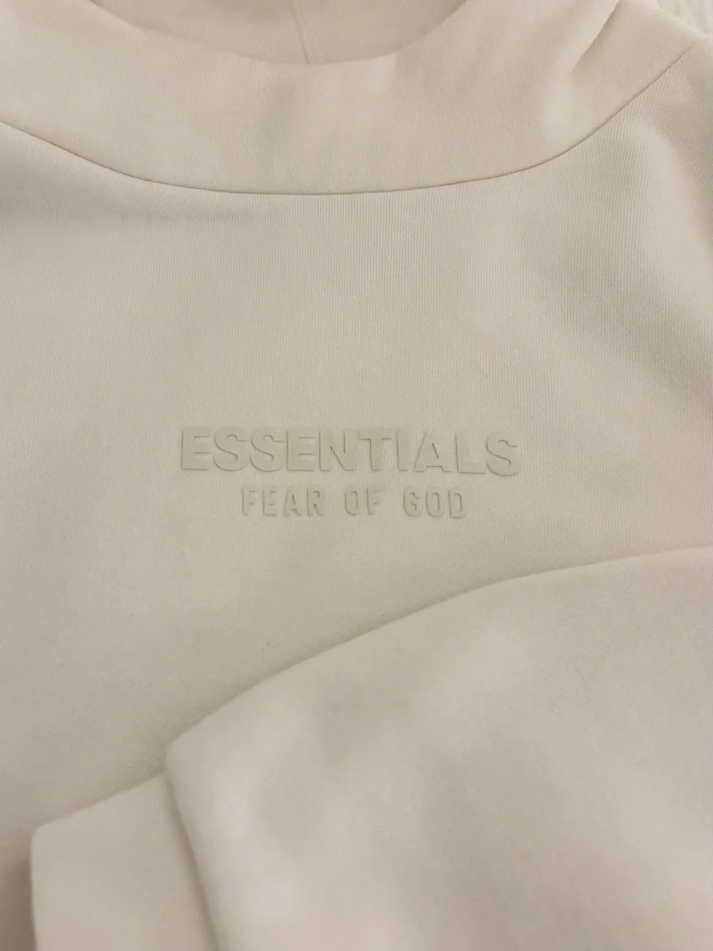 Fear of God Essentials Cloud Dancer Hoodie